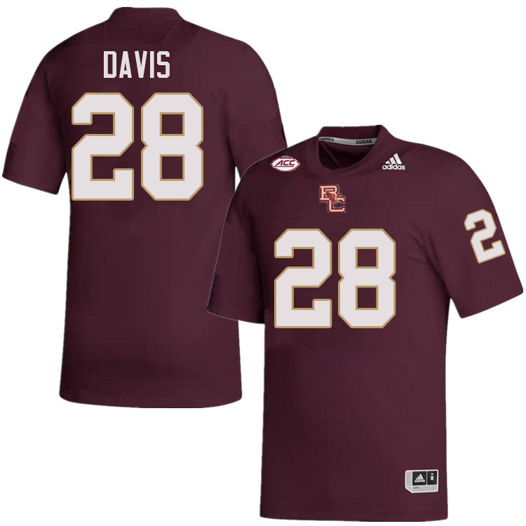 Carter Davis Jersey,#28 Carter Davis Boston College Eagles Football Jersey,Uniforms-Maroon